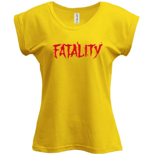 Футболка жіноча PANI з написом Fatality (Mortal Kombat)