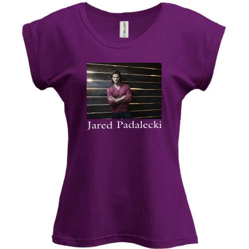 Футболка женская PANI, Фиолетовый, с Jared Tristan Padalecki