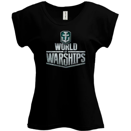 Футболка женская PANI, Черный, World of Warships