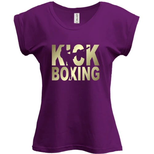 Футболка женская PANI, Фиолетовый, Kick boxing
