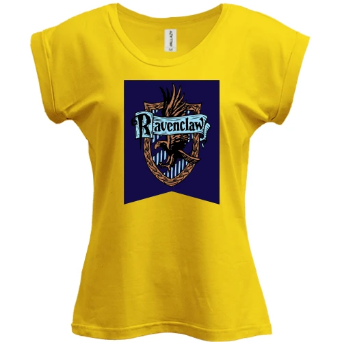 Футболка женская PANI, Желтый, с гербом Ravenclaw (Harry Potter)