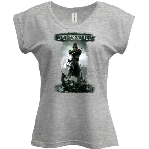Футболка жіноча PANI з обкладинкою гри Dishonored