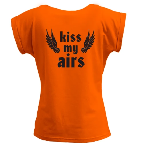 Футболка женская PANI, Красный, Kiss my airs