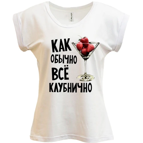 Футболка жіноча PANI, Білий, Всі полунично