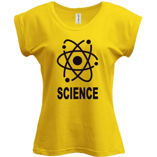 Футболка женская PANI, Желтый, Шелдона science