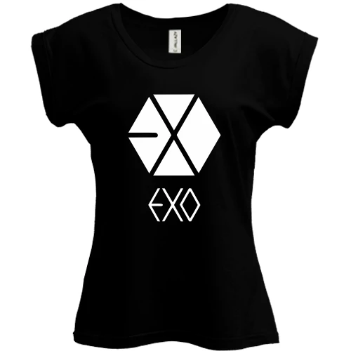 Футболка женская PANI, Черный, EXO