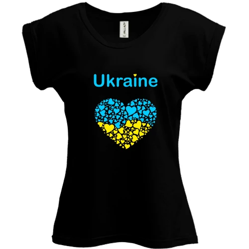 Футболка жіноча PANI Ukraine - серце