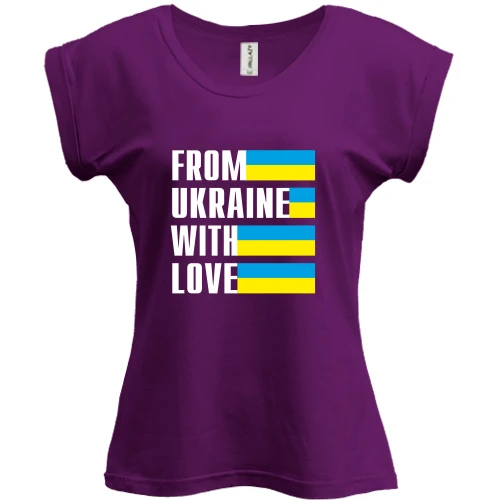 Футболка женская PANI, Фиолетовый, From Ukraine with love
