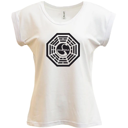 Футболка жіноча PANI, Білий, DHARMA Initiative