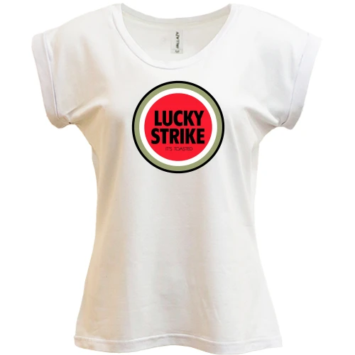 Футболка жіноча PANI, Білий, Lucky Strike
