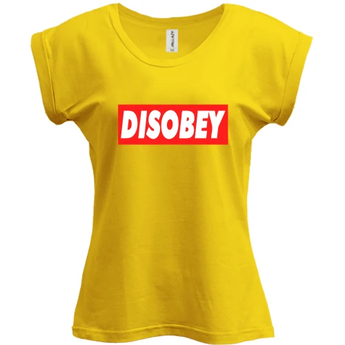 Футболка жіноча PANI, Жовтий, Disobey