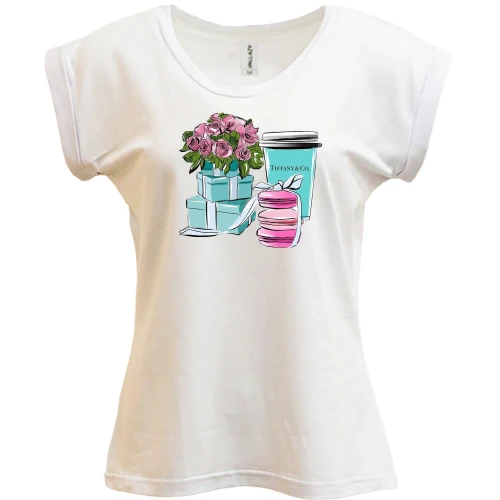Футболка женская PANI, Белый, Tiffany Co