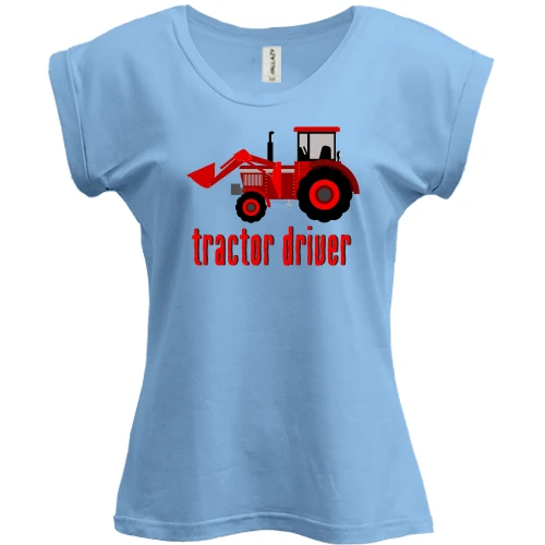 Футболка жіноча PANI з написом "Tractor Driver"
