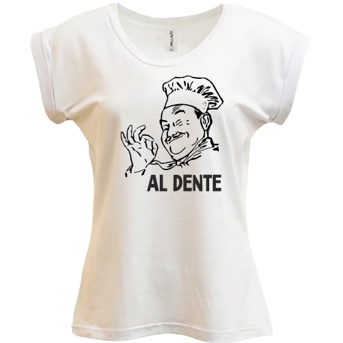 Футболка женская PANI, Белый, для повара "Al Dente"