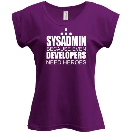 Футболка женская PANI Sysadmin