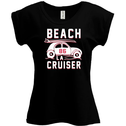 Футболка жіноча PANI, Чорний, Beach Cruiser Авто