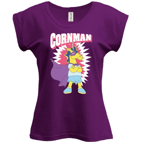 Футболка жіноча PANI, Чорний, CornMan