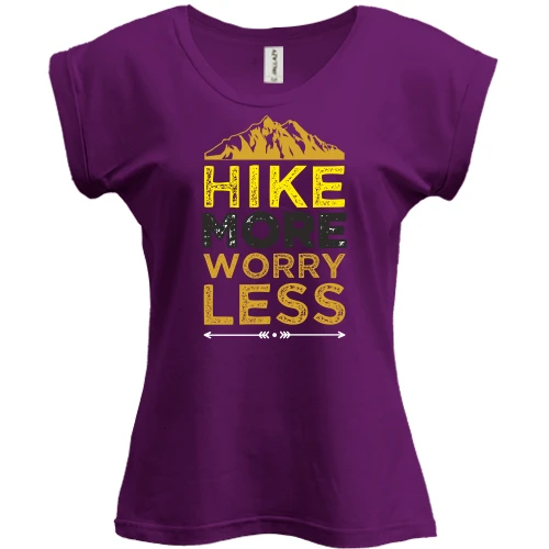 Футболка женская PANI Hike more worry less