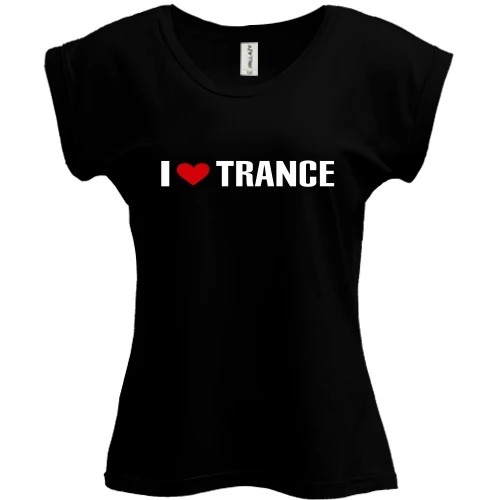 Футболка женская PANI I love Trance (2)