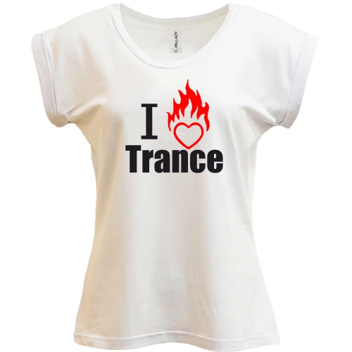 Футболка женская PANI, Желтый, I love Trance (3)