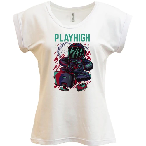 Футболка женская PANI, Белый, PlayHigh