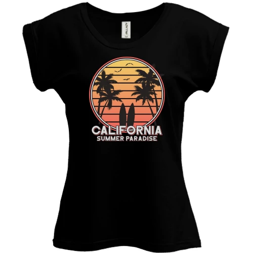 Футболка женская PANI California Summer Paradise