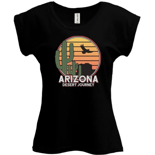 Футболка жіноча PANI, Чорний, Arizona Desert Journey