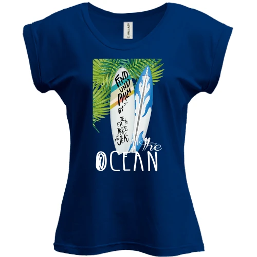 Футболка женская PANI, Синий, The Ocean