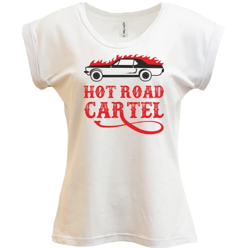Футболка женская PANI Hot road cartel
