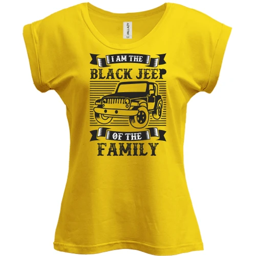 Футболка женская PANI Black jeep family