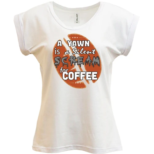 Футболка жіноча PANI Scream coffee