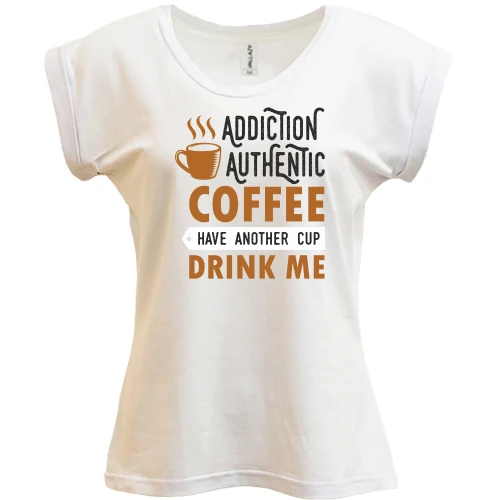 Футболка женская PANI Authentic coffee
