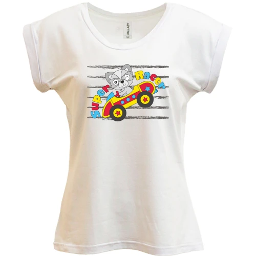Футболка женская PANI, Белый, Super Racer