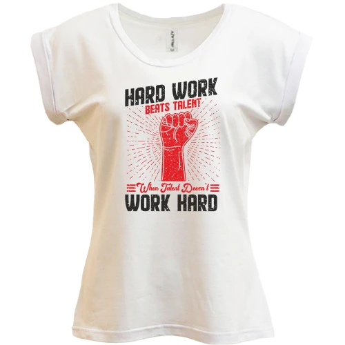 Футболка женская PANI Hard Work - Work Hard