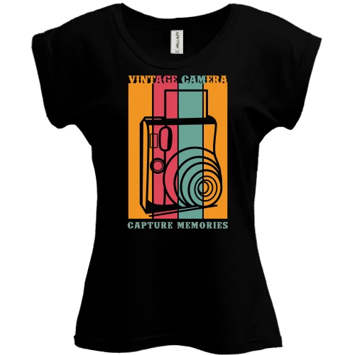 Футболка жіноча PANI Vintage camera