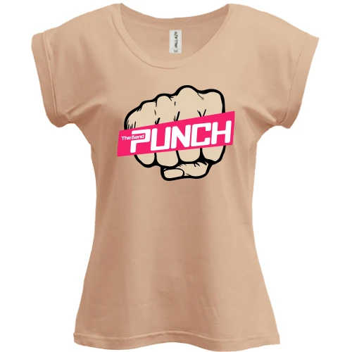 Футболка женская PANI, Бежевый, The band Punch