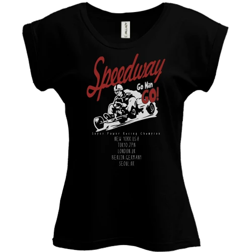 Футболка женская PANI, Черный, Speedway