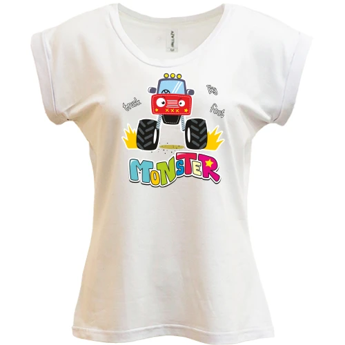 Футболка женская PANI Baby Monster Truck