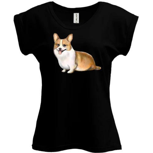 Футболка жіноча PANI Милий коргі