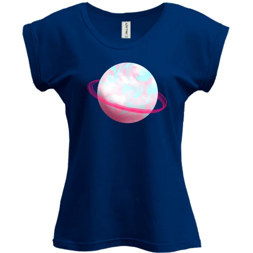 Футболка женская PANI, Синий, Pink planet