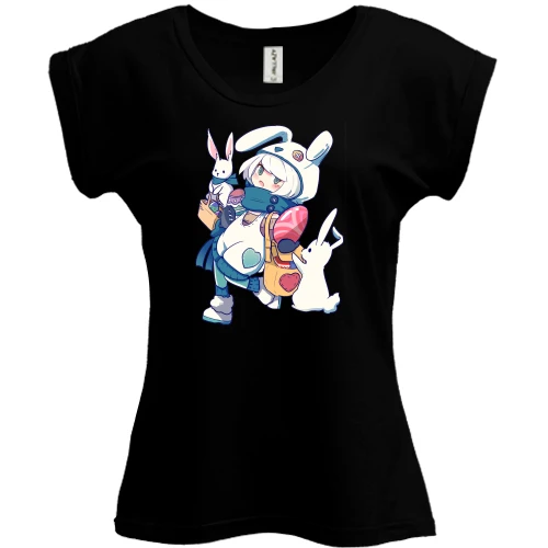 Футболка женская PANI Anime Bunny
