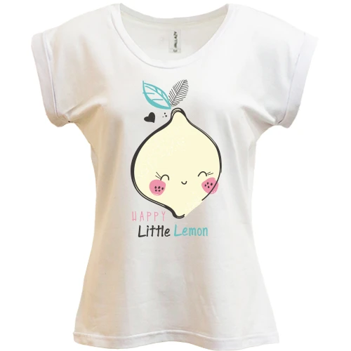 Футболка женская PANI, Белый, Happy Little Lemon