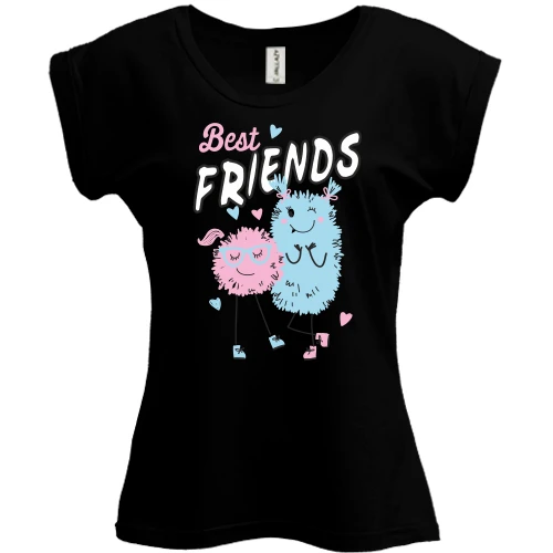 Футболка жіноча PANI Pink and Blue Best Friends