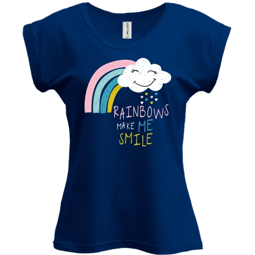 Футболка женская PANI Rainbows make me Smile