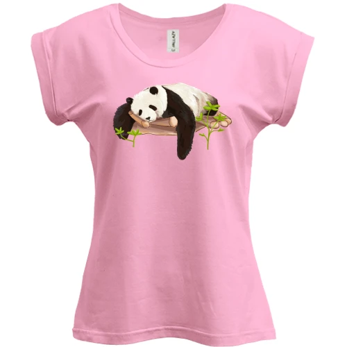 Футболка жіноча PANI, Білий, Sleepy Panda