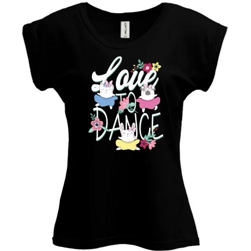 Футболка женская PANI Love to Dance