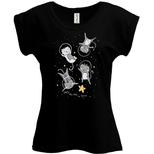 Футболка женская PANI Let's get lost in Space