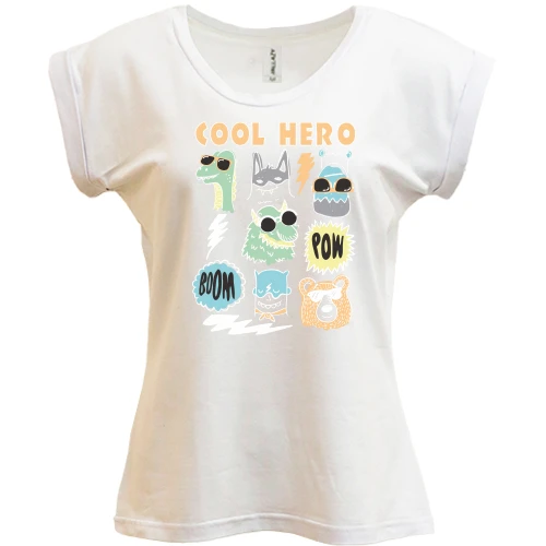 Футболка женская PANI, Белый, COOL HERO