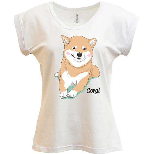 Футболка жіноча PANI Corgi