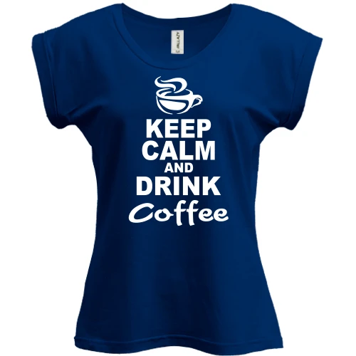Футболка женская PANI Keep Calm and Drink Coffee